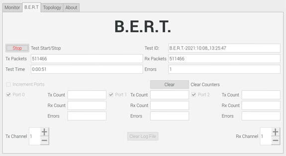 iVeriPHY-BERT screen