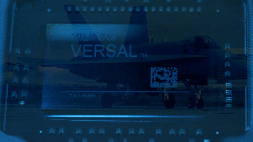 Versal card with overlay