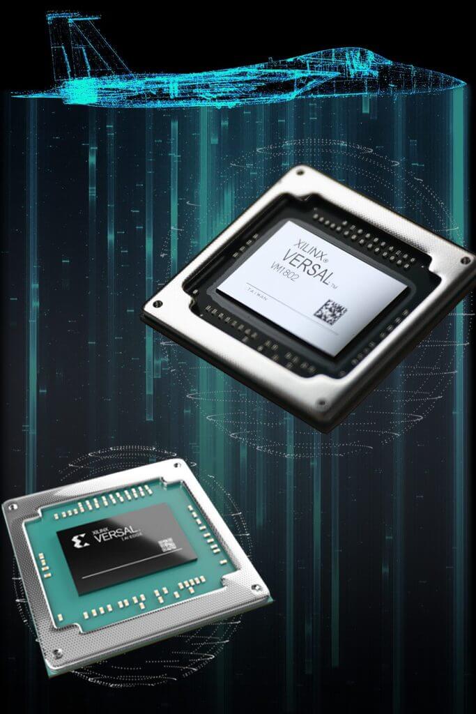 Image of two XILINX Versal Chips