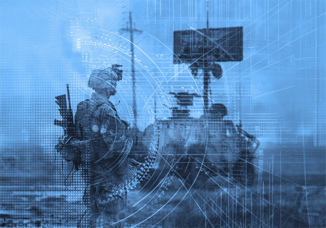 A military man with a military vehical